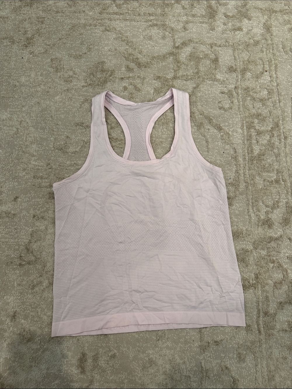 lululemon athletica Pale Pink Racerback Tank Top
